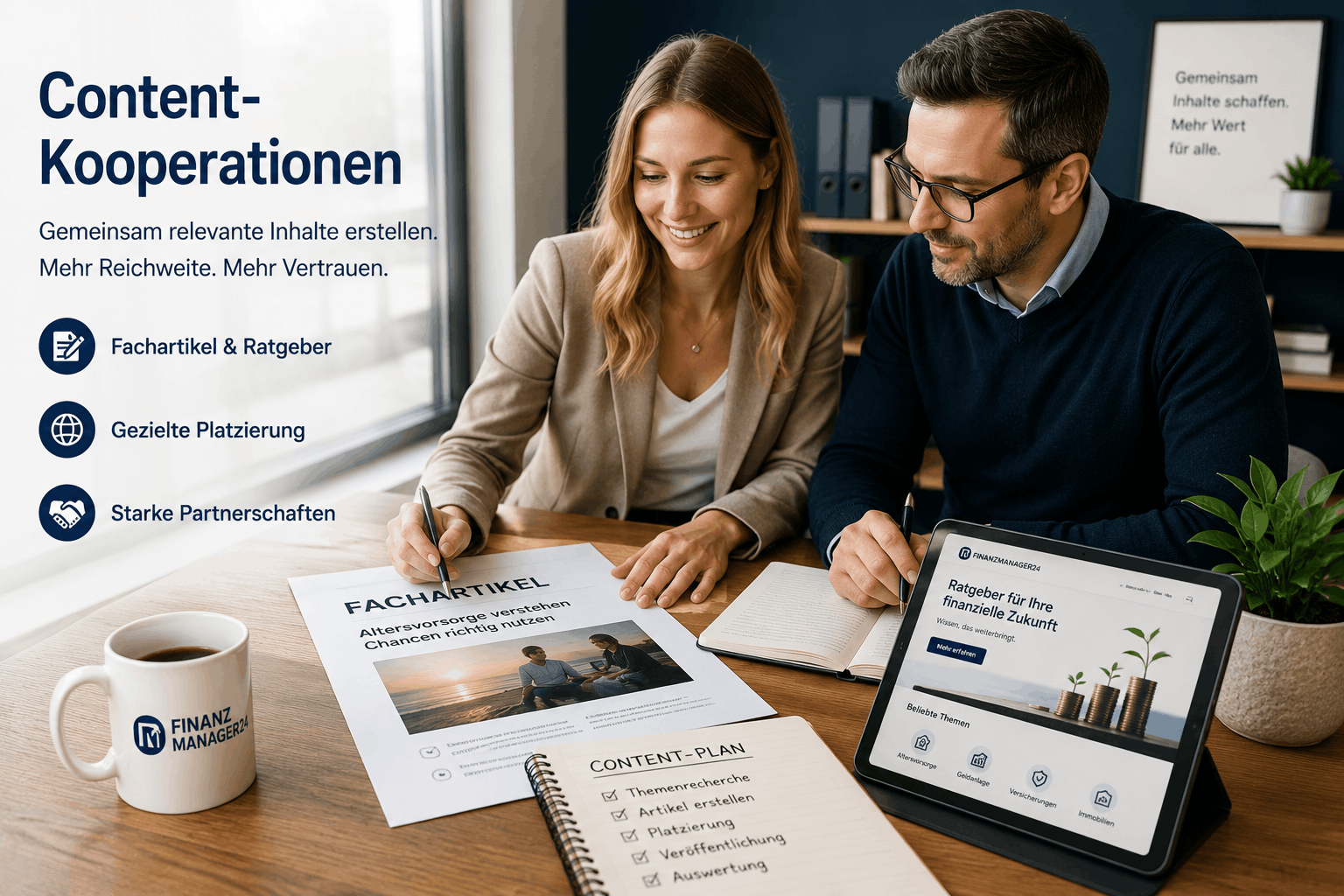 Redaktionelle Zusammenarbeit bei Content-Kooperationen